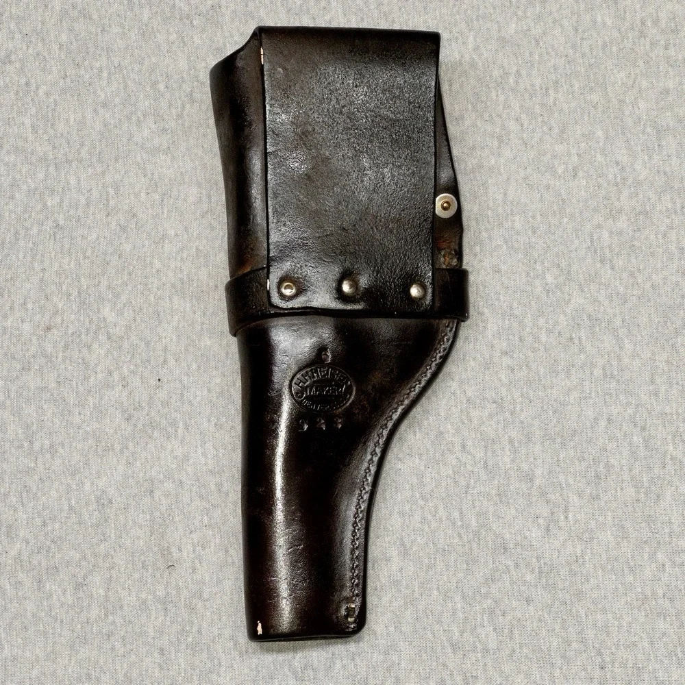 Vintage H H Heiser Leather Holster 923 Brass Snaps‎ Denver Colorado